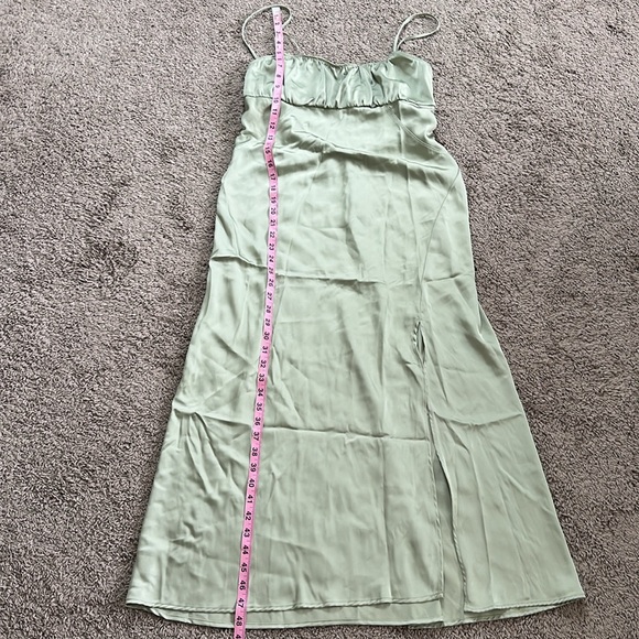 NWT ZARA SATIN SLIP DRESS - Mint - Picture 11 of 16